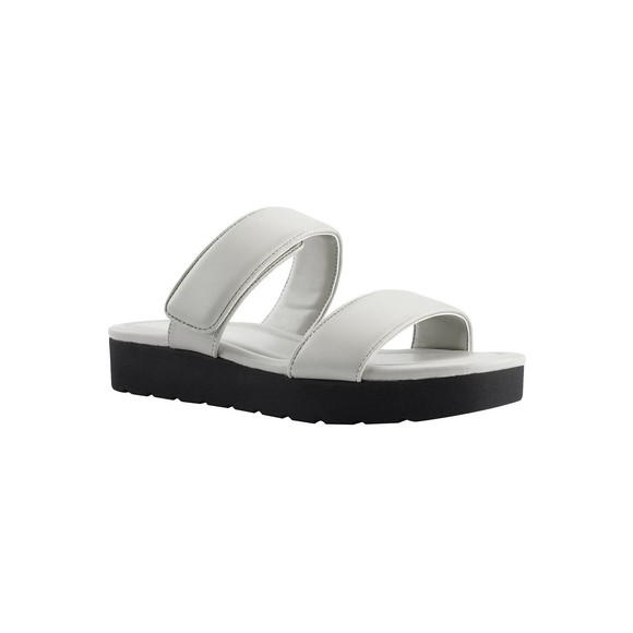 Marc Fisher NEW Womens Keena Gray Open Toe Slipper Sandals Slides size 10M NIB - Picture 1 of 6